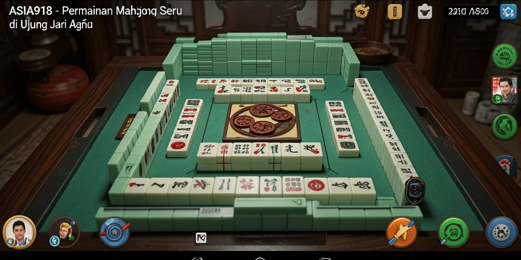 Tampilan gameplay ASIA918 menampilkan ubin Mahjong berwarna-warni dan desain menarik.