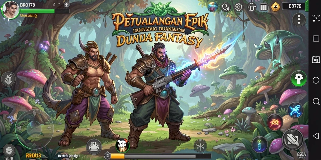 Tampilan luar biasa dari gameplay RPG BRO178 yang menarik.