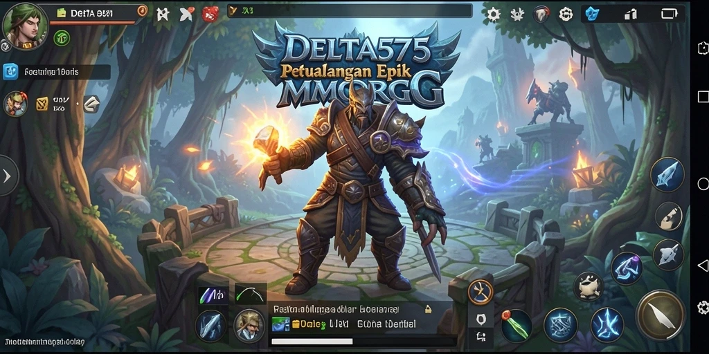 Tampilan gameplay DELTA575 yang memukau dan penuh aksi.