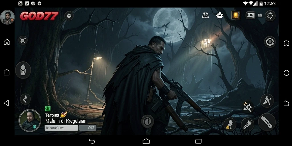 Screenshot gameplay menampilkan atmosfer takut yang dalam dan mencekam.