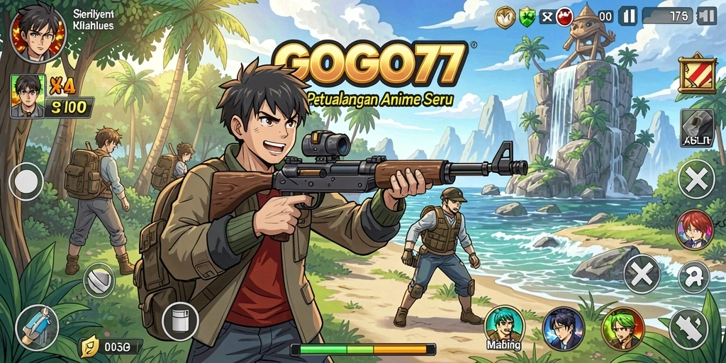 Tampilan menarik dari gameplay GOGO77 dalam dunia Anime.