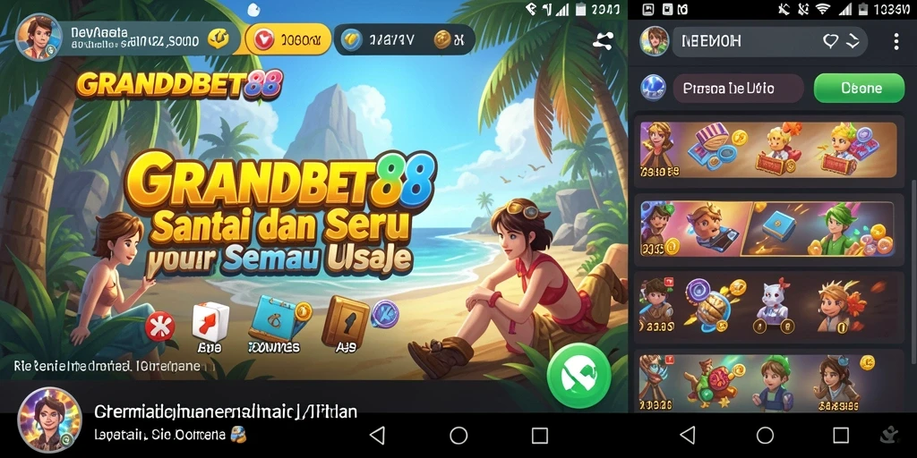 Tampilan gameplay seru dan interaktif di GRANDBET88.