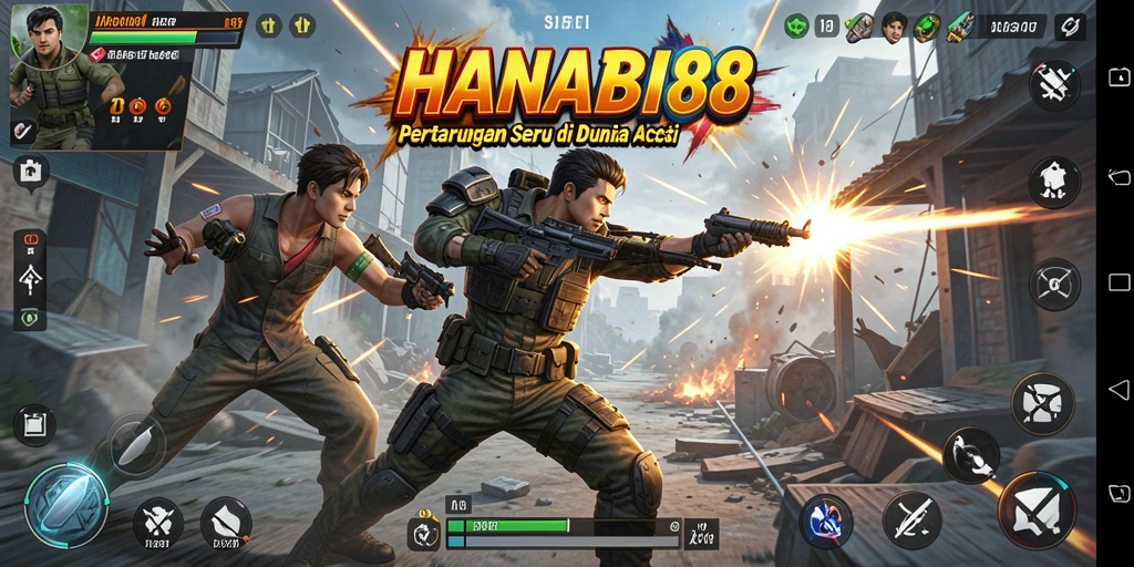 Screenshot menunjukkan intensitas aksi dalam <strong>HANABI88</strong> yang menegangkan.