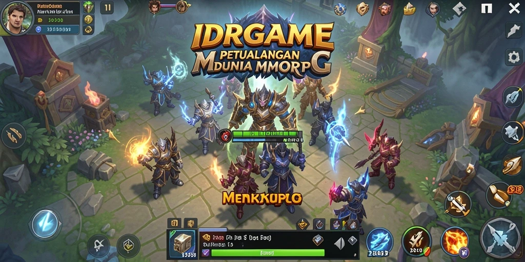 Tampilan gameplay menakjubkan dalam dunia MMORPG yang penuh petualangan.
