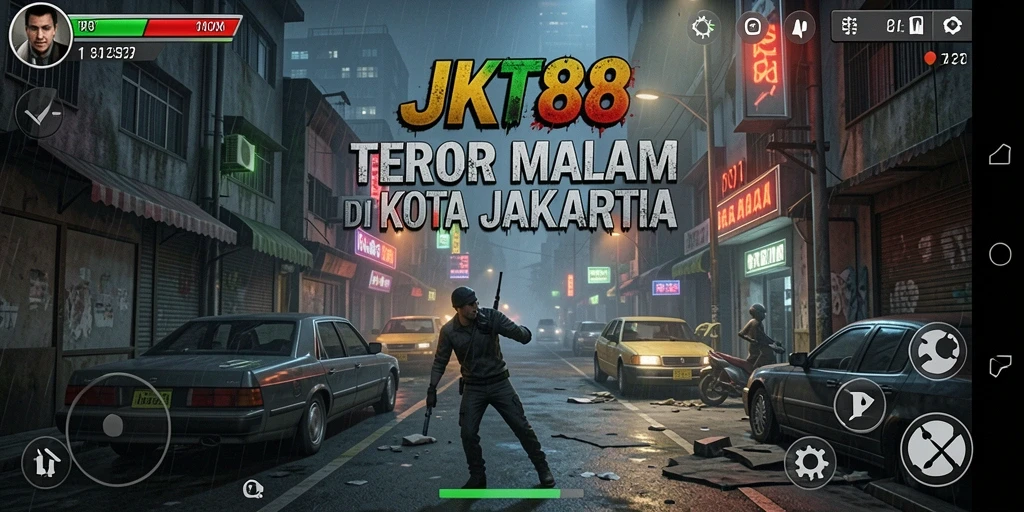 Gameplay JKT88 menampilkan suasana horor yang mencekam dan menegangkan.