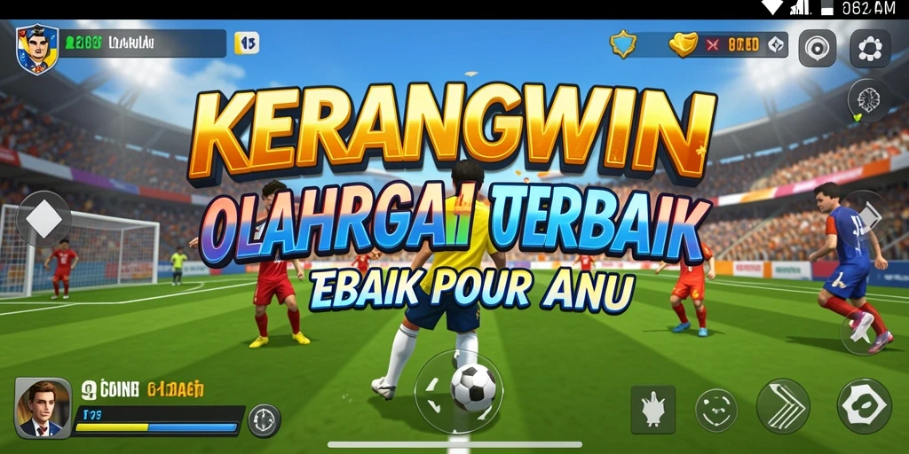 Tampilan permainan KERANGWIN yang mengesankan dan penuh aksi olahraga.