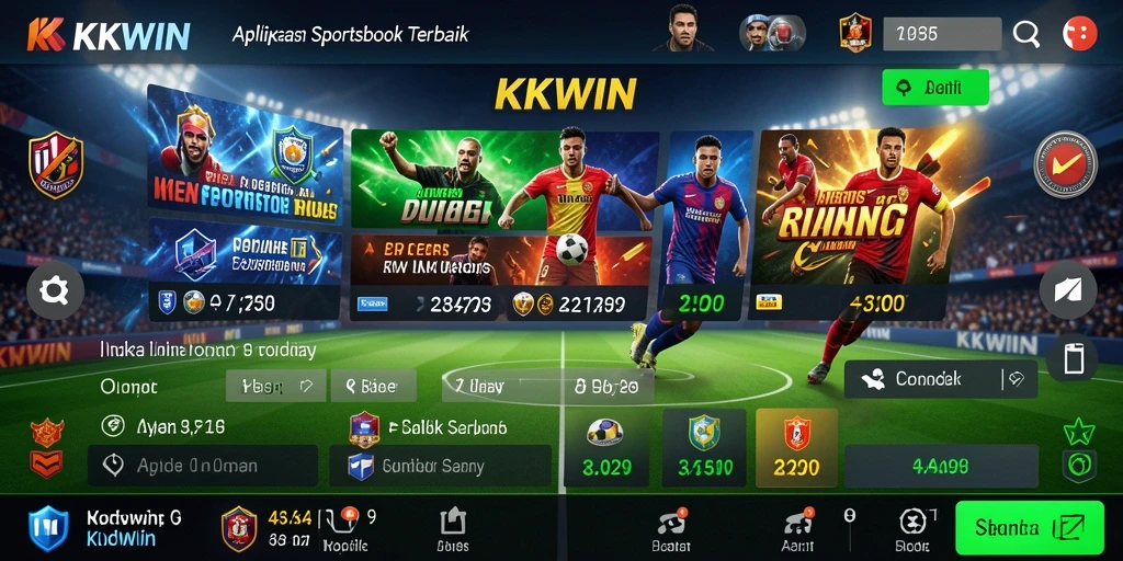 Tampilan menarik dari gameplay KKWIN dalam taruhan Sportsbook.