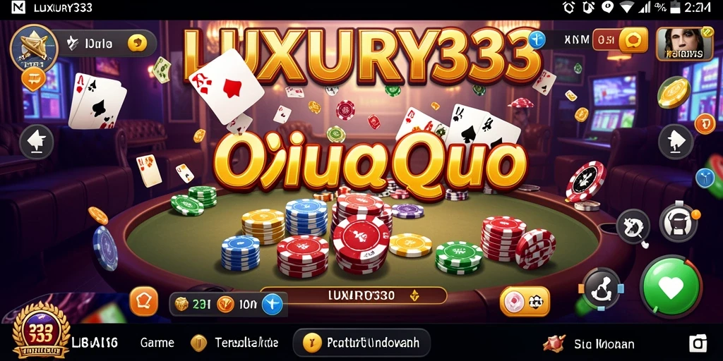 Tampilan gameplay seru di LUXURY333 dengan aksi QiuQiu yang mendebarkan.