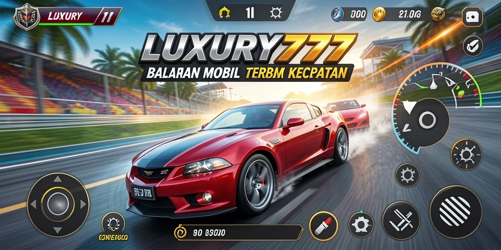 Gameplay balapan yang mendebarkan di LUXURY777 dengan grafis menawan.