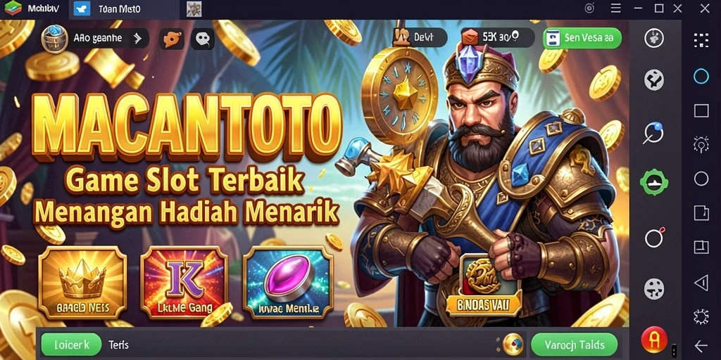 Tampilan menarik dari gameplay slot MACANTOTO.