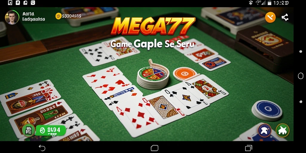 Tampilan gameplay seru dari MEGA777 dalam permainan Gaple.