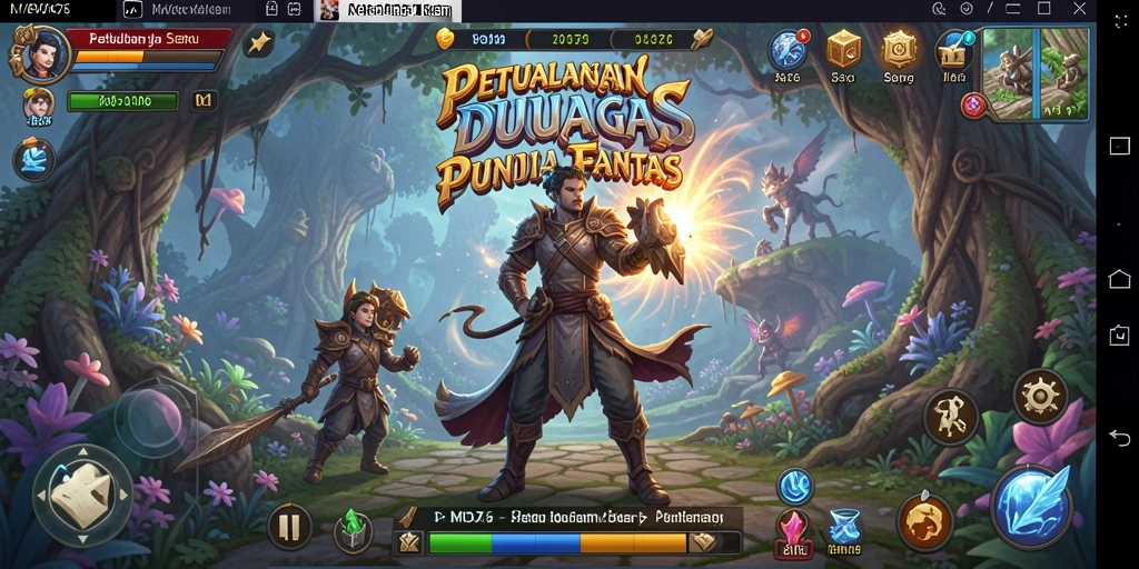 Tampilan mendebarkan dari gameplay petualangan MPO76.