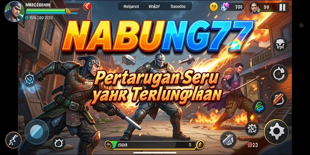 Tampilan gameplay NABUNG77 yang menegangkan dan seru.