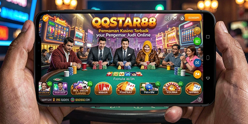 Screenshot gameplay QQSTAR88 yang menampilkan keseruan permainan Kasino.