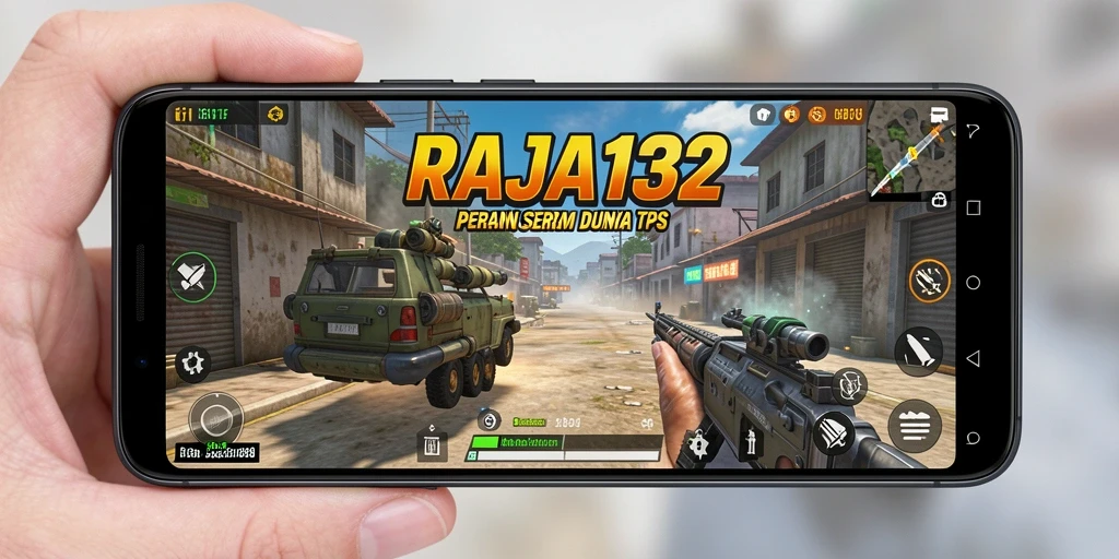 Screenshot gameplay RAJA132 menampilkan aksi pertempuran TPS yang intens.