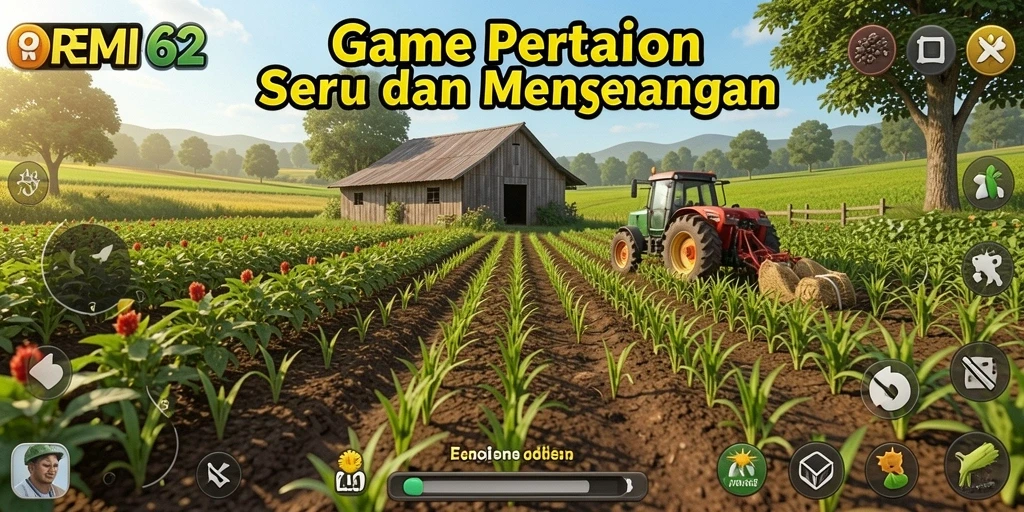 Tampilan gameplay menarik di kebun virtual REMI62.