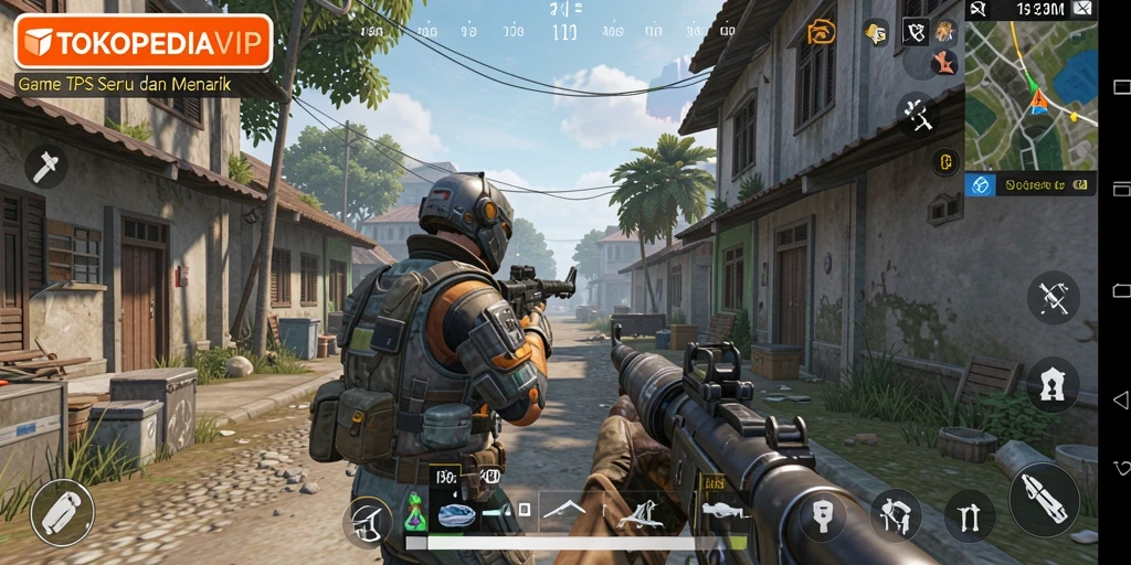 Screenshot gameplay TOKOPEDIAVIP menampilkan aksi penuh ketegangan.