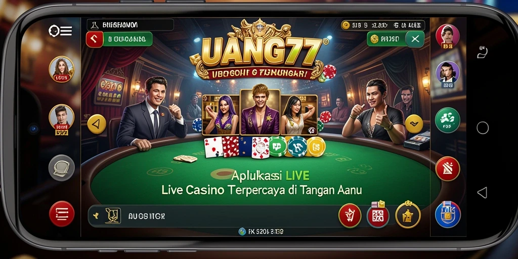 Tampilan gameplay UANG77 yang mengesankan dalam Live Casino.