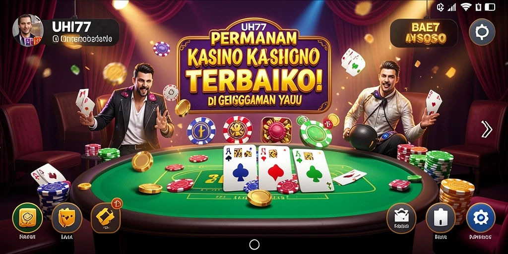Tampilan gameplay UH77 yang menarik dan penuh warna.