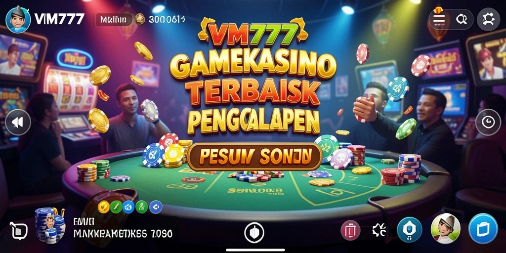 Screenshot gameplay VM777 menampilkan aksi seru permainan Kasino.