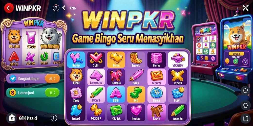 Tampilan gameplay Bingo yang menarik dan mengasyikkan di WINPKR.