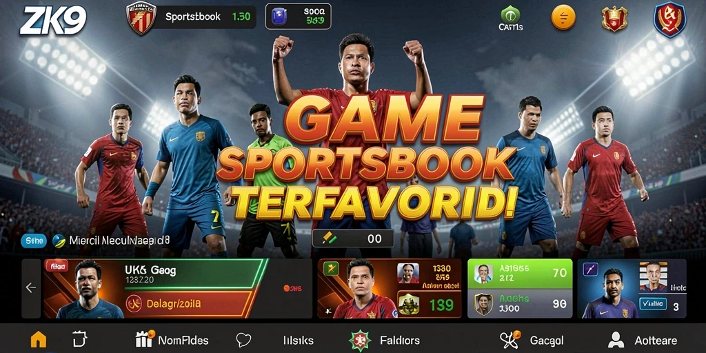 Screenshot ZK9 menampilkan momen menarik saat taruhan olahraga.